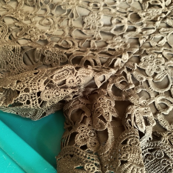 Boho Crochet Knit Shorts-Black/Olive/Pink - Picture 7 of 7